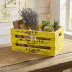 Ящик декоративный LIVE LAUGH желтый размер 40*31*22см