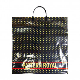 Пакет с пластмассовыми ручками 40*44см Паттерн роял 10шт