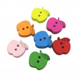 Декор из дерева Яблочко диаметр 1,5см