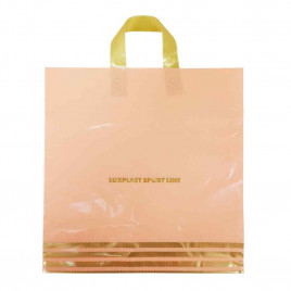 Пакет с петлевой ручкой Спортлайн персиковый 40*40см 100мкм 25шт