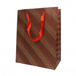 Пакет ЛЮКС Клепки золотые размер 18*23*10см