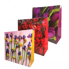 Пакет ламинированный Цветы размер 37*37*15см 