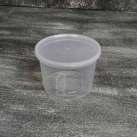 Ведерко 500мл без ручки с крышкой