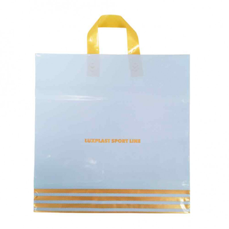Пакет с петлевой ручкой Спортлайн голубой 40*40см 100мкм 25шт