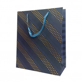 Пакет ЛЮКС Клепки золотые размер 26*32*12см