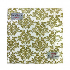 Салфетки бумажные с рисунком Барокко 33*33см 2-х слойные 20шт