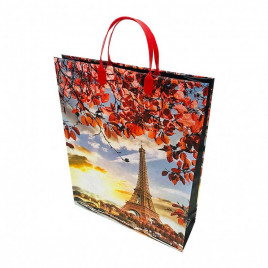 Пакет сумка размер 32*40см Эйфелева башня осенью