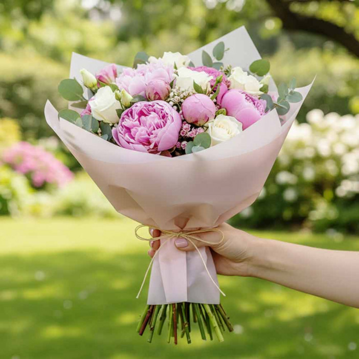 Пленка в рулоне Лак пастель тускло-розовая размер 59см 180гр