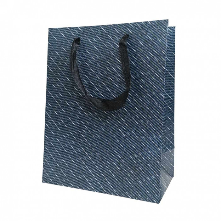 Пакет ЛЮКС Косая полоска размер 18*23*10см