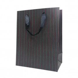 Пакет ЛЮКС Косая полоска размер 18*23*10см