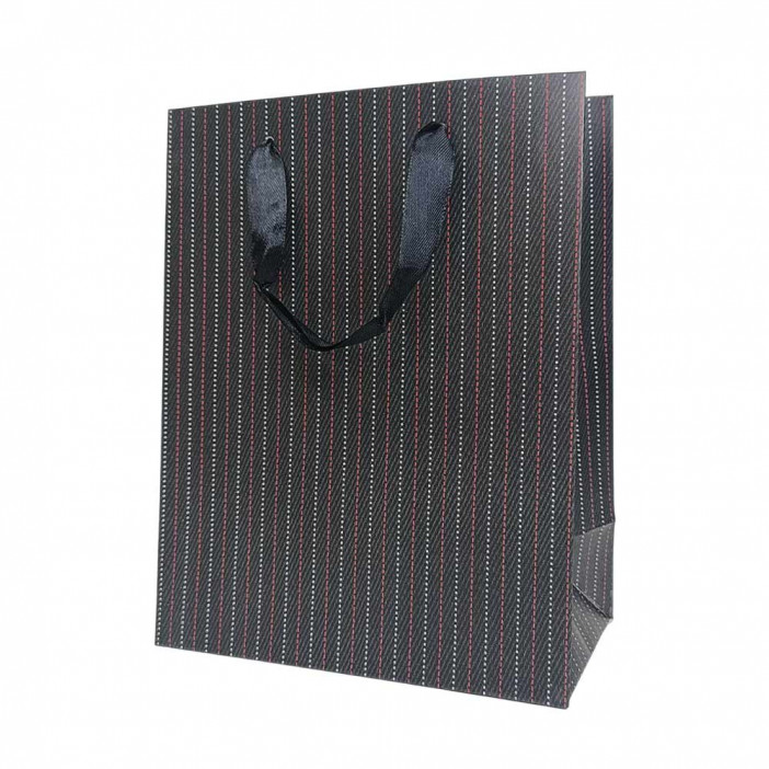 Пакет ЛЮКС Косая полоска размер 18*23*10см