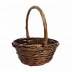Корзина круглая коричневая ива в 3-х размерах
