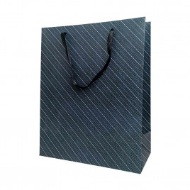 Пакет ЛЮКС Косая полоска размер 26*32*12см