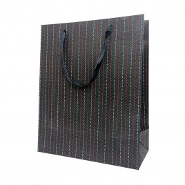 Пакет ЛЮКС Косая полоска размер 26*32*12см