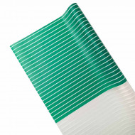 Пленка в рулоне матовая Полосы зелёная размер 58см*5м