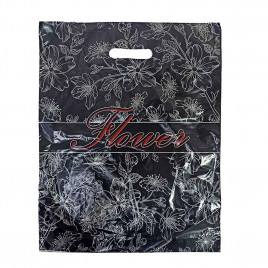 Пакет с вырубной ручкой Флористика 40*50см 40мкм 50шт