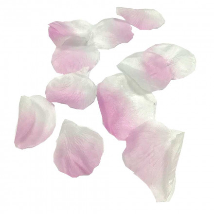 Лепестки роз бело-розовые (уп.144шт) D-4см