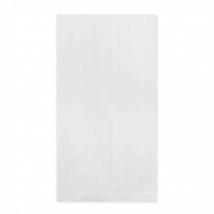 Пакет бумажный белый с ламинацией с плоским дном 40г/м2 размер 28,5*14,5*9см уп 10шт