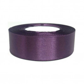 Лента атласная аметистовая размер 2,5см*23м