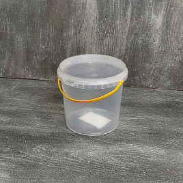 Ведерко 1л с крышкой контрольный замок