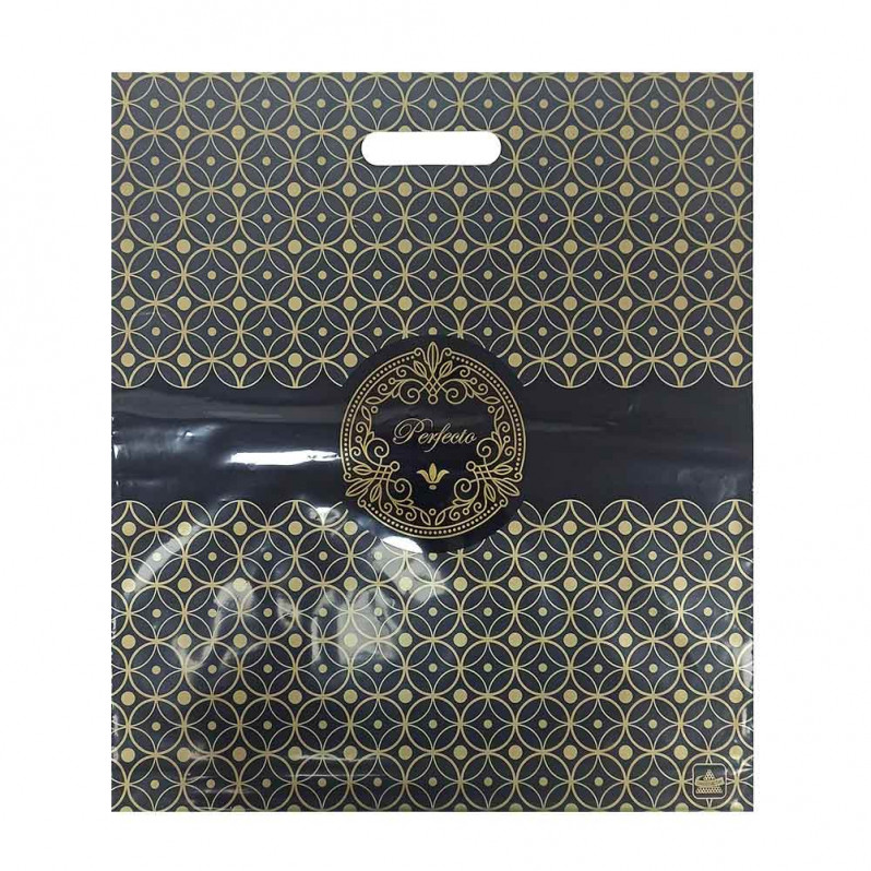 Пакет с вырубной ручкой Perfecto Квадро 48*42см 95мкм 25шт