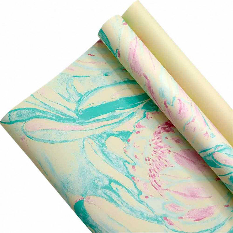 Пленка в рулоне матовая Протея слоновая кость размер 58см*10м 65мкм