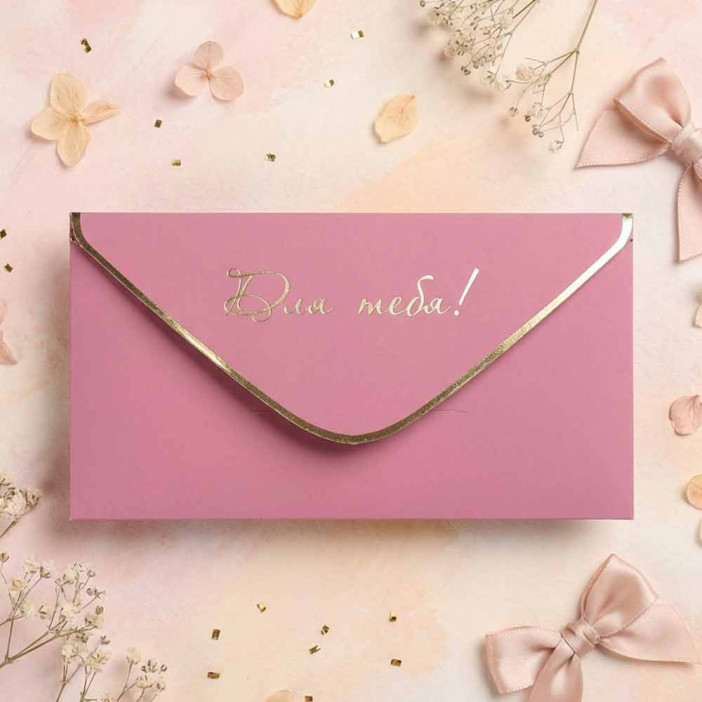 Конверт для денег Для тебя 8*16,5см арт 55410