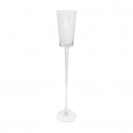 Ваза конус Забава 1 на ножке H-49,5см D-8,5см