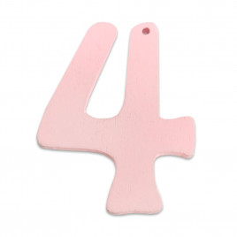 Декор из дерева Цифры 4*2,5см