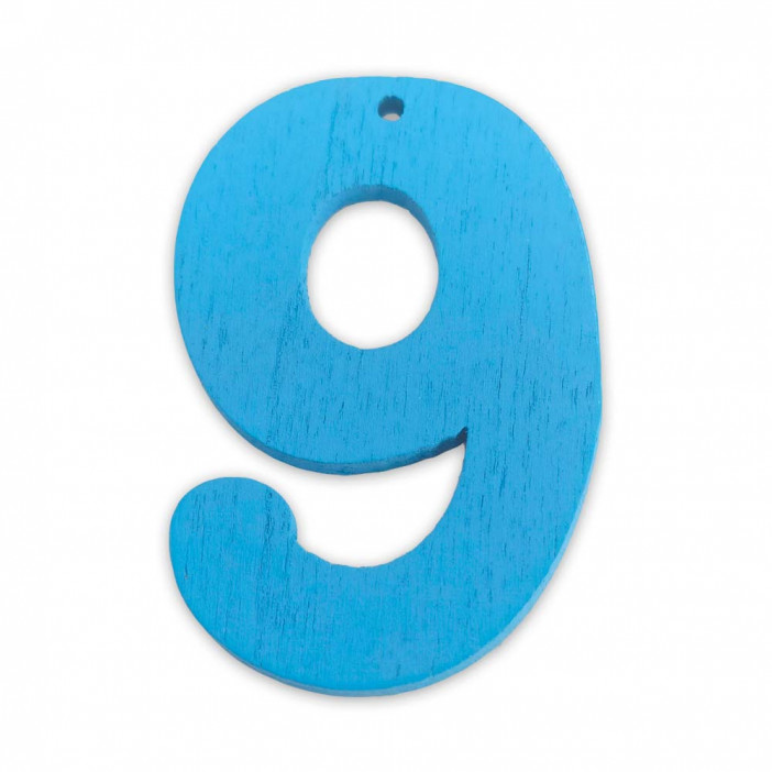 Декор из дерева Цифры 4*2,5см