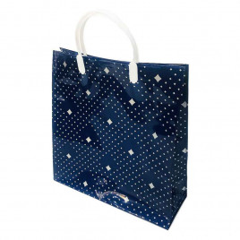 Сумка с пластмассовыми ручками многослойная Ромбы 28*29см 