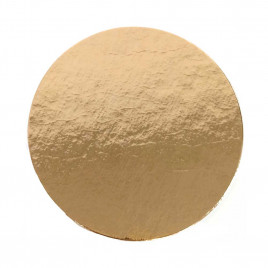 Подложка для торта Золото d-15см 0,8мм уп 10шт