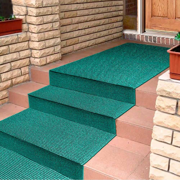 Дорожка щетина на ПВХ основе 0,9*15м зеленый металлик