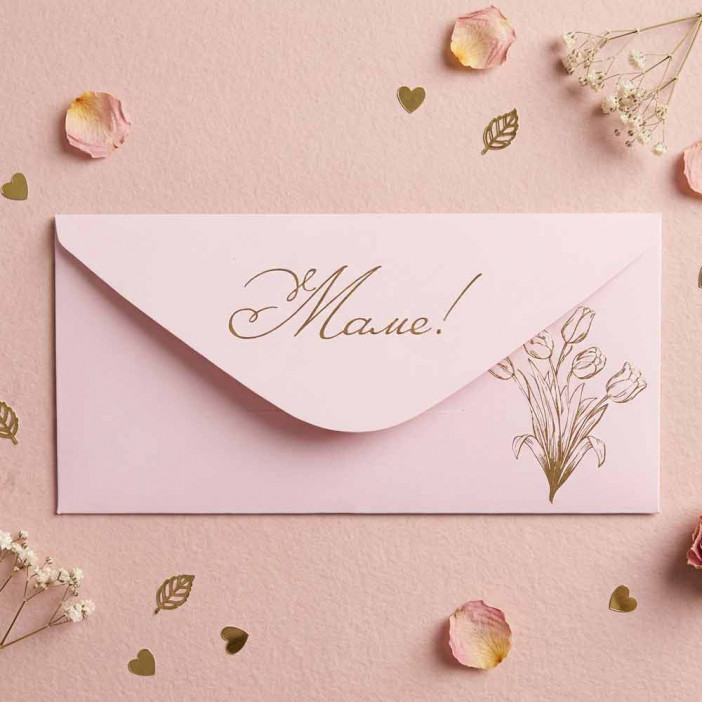 Конверт для денег Маме! 8*16,5см арт 54002 
