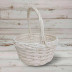 Корзина круглая белая ива в 2-х размерах арт 8862993