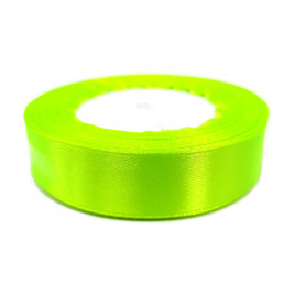 Лента атласная ярко-зеленая размер 2,5см*23м 