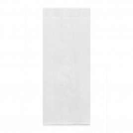 Пакет бумажный белый с плоским дном 40г/м2 размер 18,5*8*4,5см уп 10шт