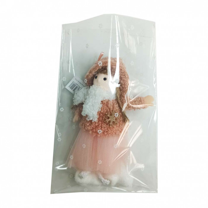 Пакет подарочный прозрачный Цветочки размер 13*20см (уп 50шт)