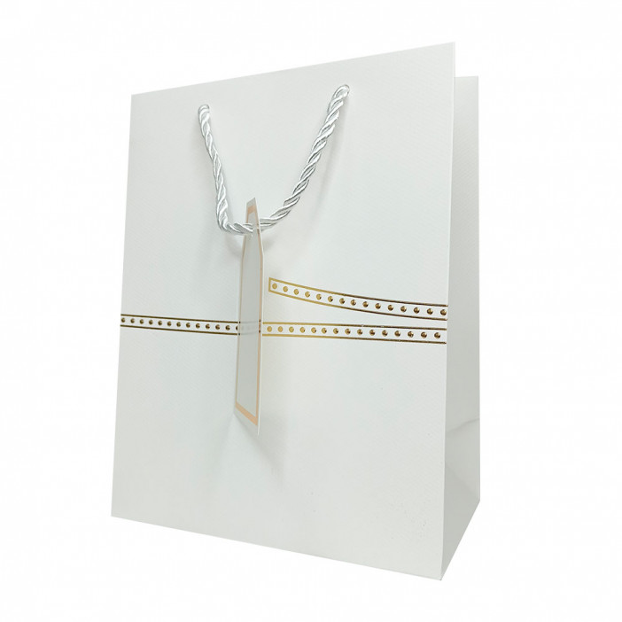 Пакет ЛЮКС Золотой ремешок размер 26*32*12см