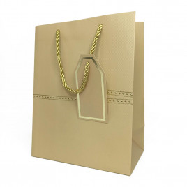 Пакет ЛЮКС Золотой ремешок размер 26*32*12см