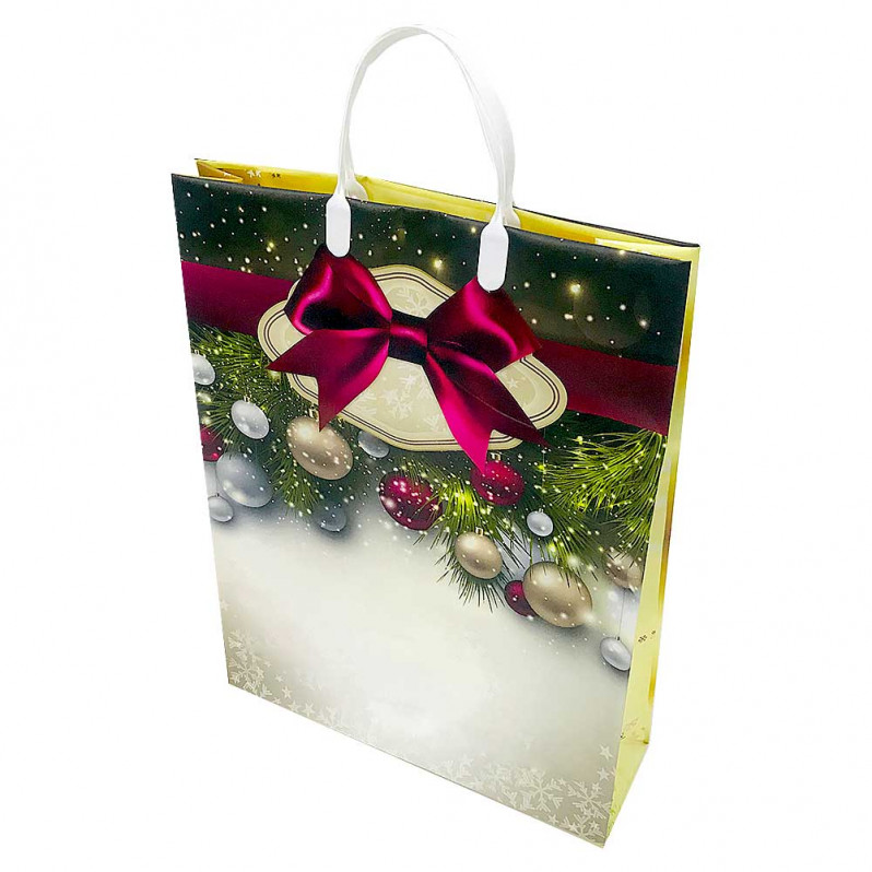 Пакет сумка размер 32*40см Розовый бант