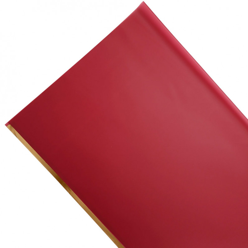 Пленка матовая Золотой кант винная размер 58*58см