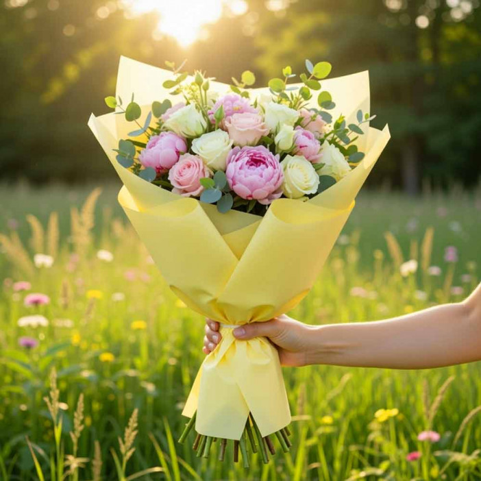 Пленка матовая манго размер 58*58см 60мкм