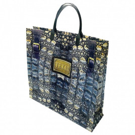 Сумка с пластмассовыми ручками многослойная с карманами Техас 33*32см