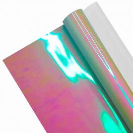 Пленка в рулоне с белым переливом размер 58см*10м 65мкм