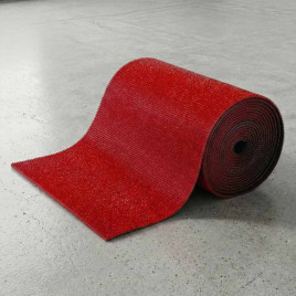 Дорожка щетина на ПВХ основе 0,9*15м красная