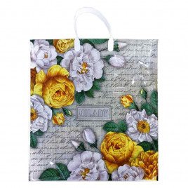 Пакет с пластмассовыми ручками 40*44см Milady 10шт