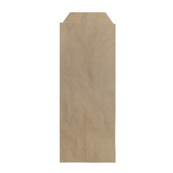 Пакет бумажный крафт под столовые приборы  40г/м2 размер 22*8см уп 10шт