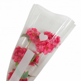 Конус прозрачный Романтика белый размер 27*40см уп 50шт