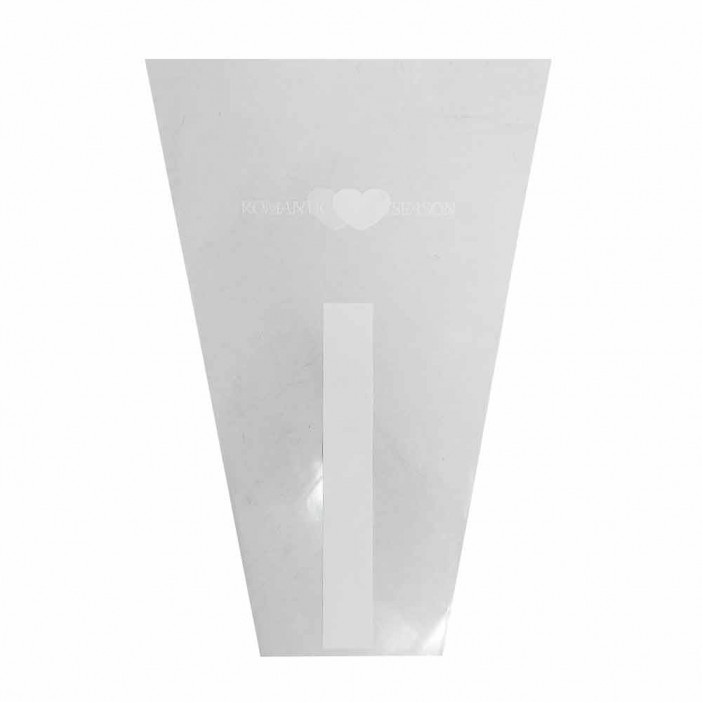Конус прозрачный Романтика белый размер 27*40см уп 50шт